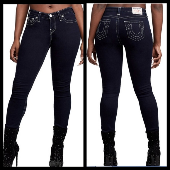 True Religion Denim - True Religion Halle Super Skinny Mid Rise Jeans 30